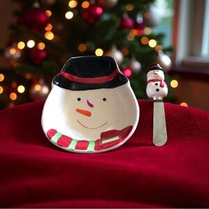 🎄Cheese bowl & knife 🎄